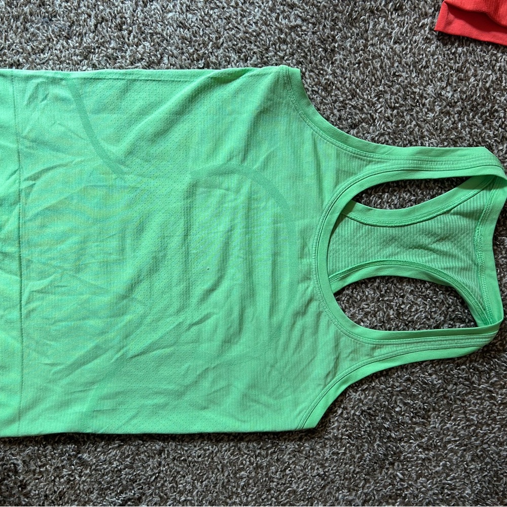lululemon athletica Vibrant Green Tank Top